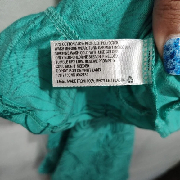 Lot of 2 Cat and Jack Peach Green Peplum Tank Top Girls XXL 18 PLUS Summer NEW - Picture 9 of 10